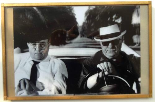 Photographie vintage "les tontons flingueurs" dans une baguette de laiton